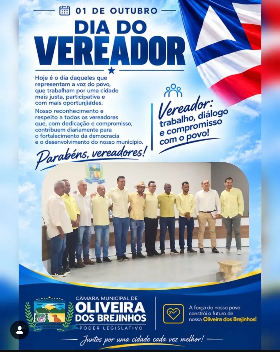 01 de Outubro | Dia do Vereador ❤️